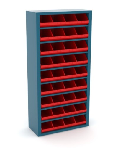 Estanteria metalica 8 estantes con 36 v-bull 4